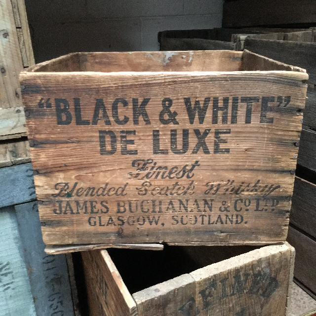 CRATE, Vintage - Black and White Deluxe Signage